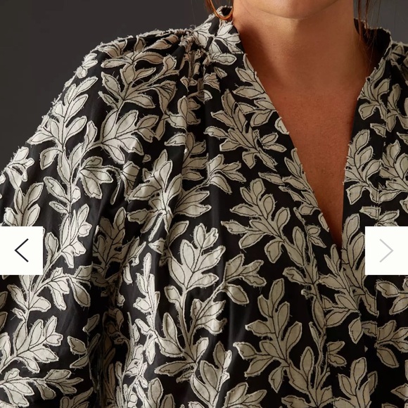 Anthropologie B&W Popover Blouse - Picture 9 of 16